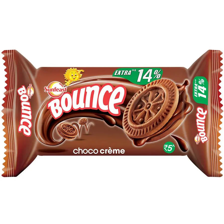 Sunfeast Bounce Choco Cream Biscuits Rs. 5 |Pack of 12